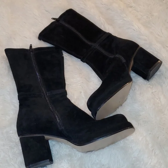 Guess‎ Y2K collectible retro suede boots #332 - Picture 6 of 11